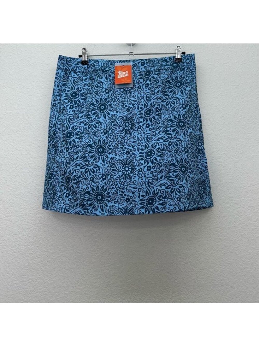 RipSkirt Pull on Tuscan Blues Performance Golf Tennis Skirt Womens sz Large NEW